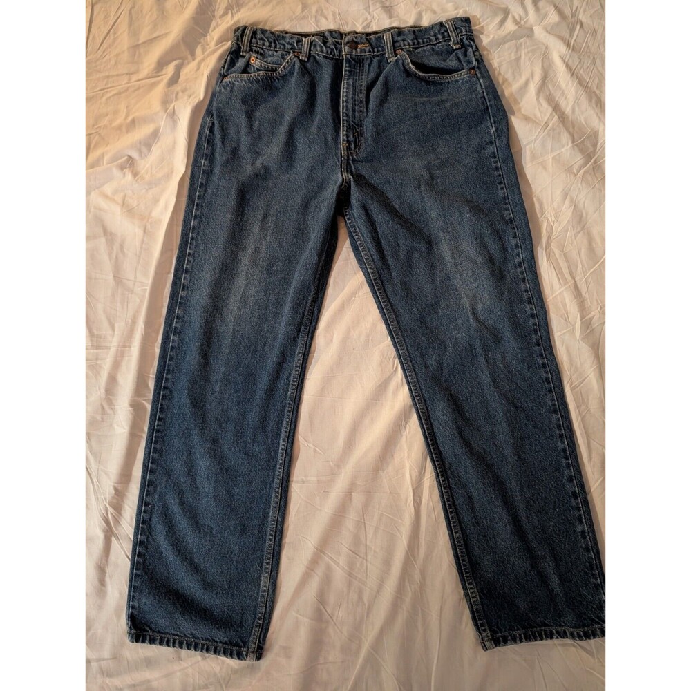 Vintage Levi's 505 Regular Fit Jeans 38X30 (35x30) Orange Tab Mid 90's